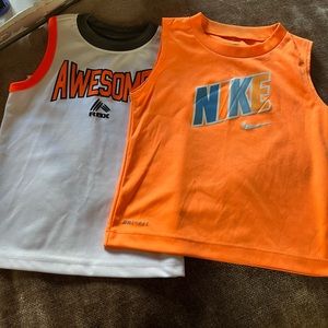 2 Baby Athletic Tank Tops: Nike and Reebok